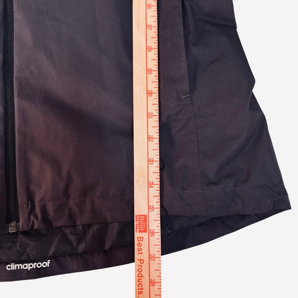 Adidas ClimaProof Large Dark Gray Waterproof Insulated Hooded Jacket Chest 46" - Picture 15 of 15